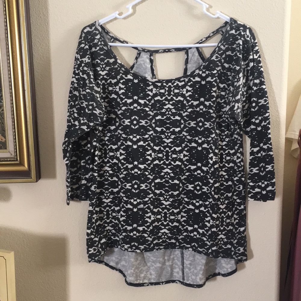 Stussy high low cutout back top